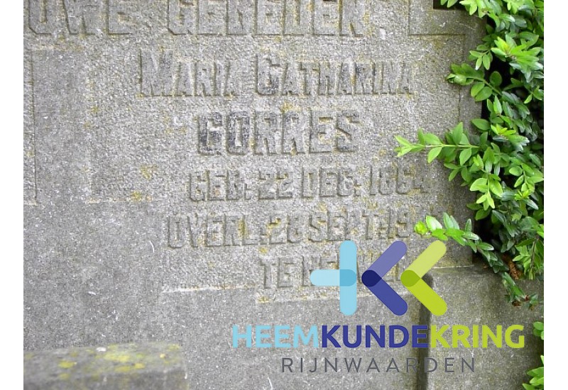 Grafstenen kerkhof Herwen Coll. HKR M.C.Gorres(258)